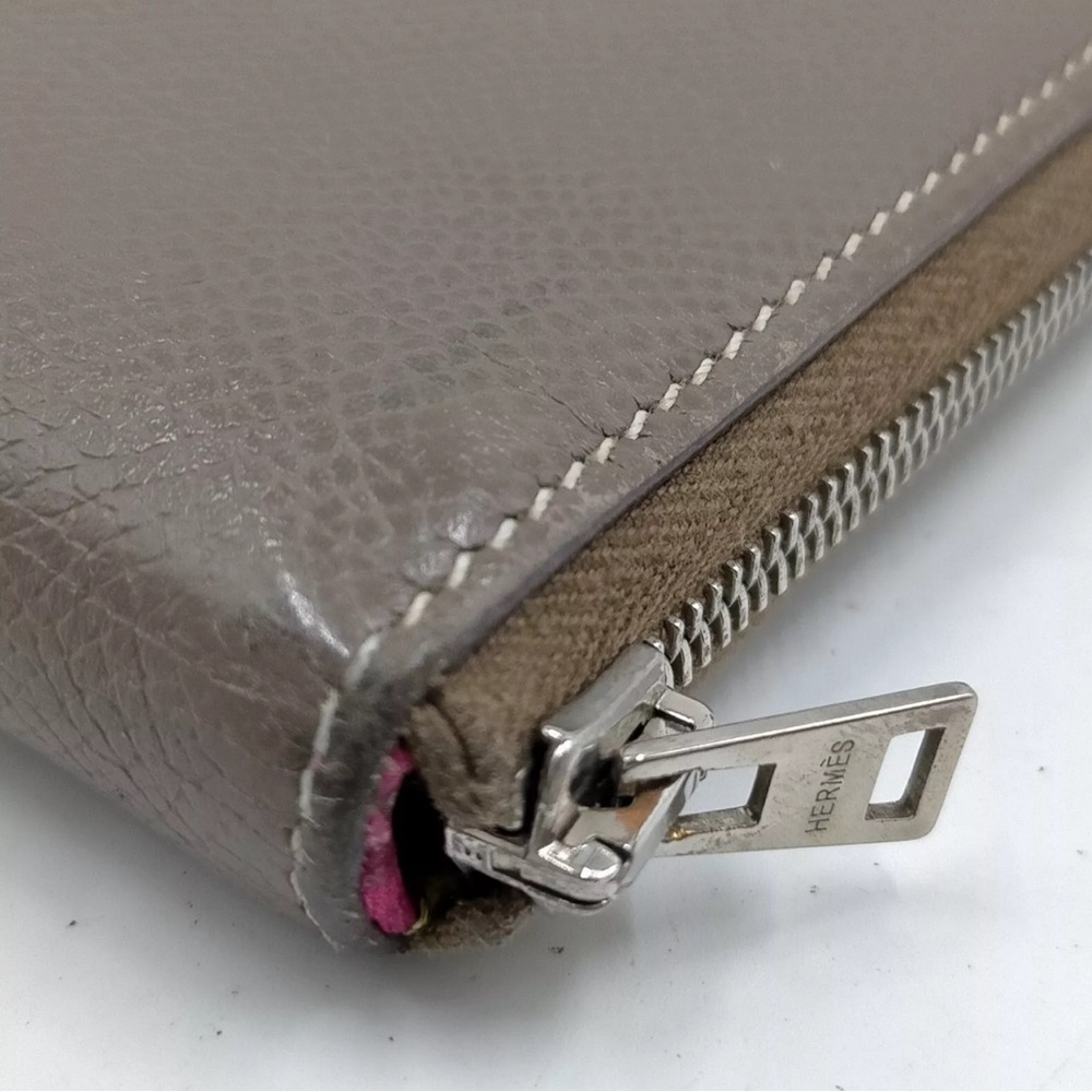 Hermes Long Wallet  Gray Leather - Picture 9 of 9